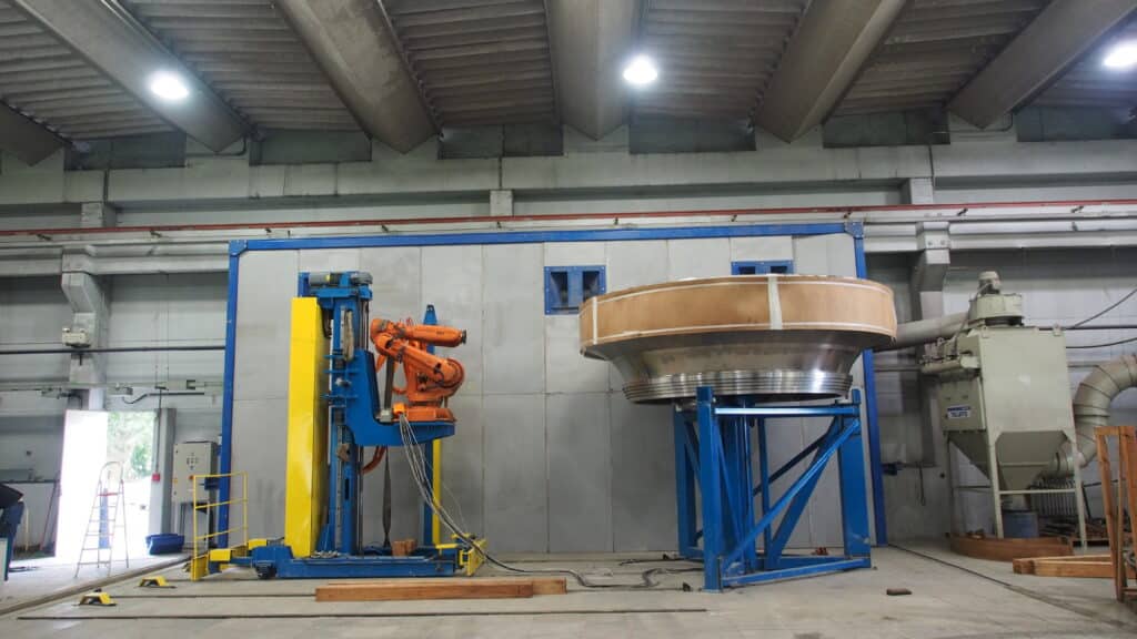 Rotor da usina hidrelétrica de Chaglla