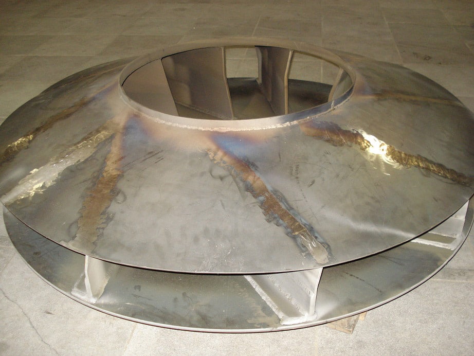 Revestimento do rotor do sistema de exaustão do forno