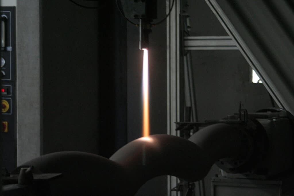 Aplicação de revestimento por Aspersão Térmica