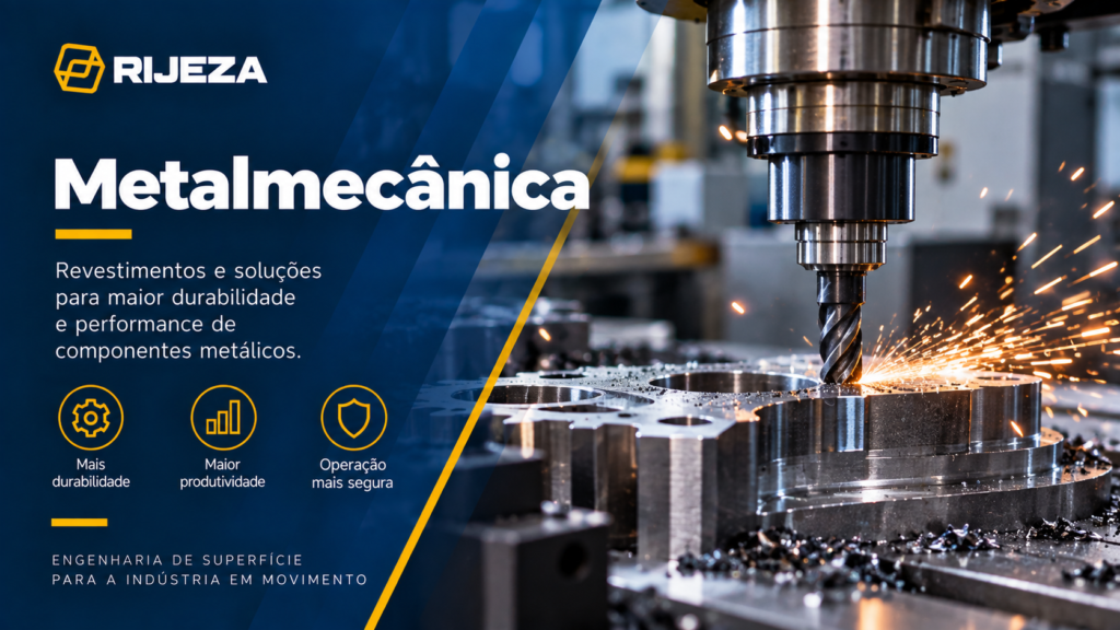 engenharia de superfície para setor de metalmecanica