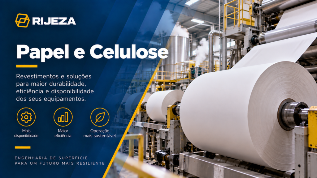 engenharia de superfície para setor de papel e celulose